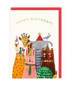 Animals Group Birthday Card