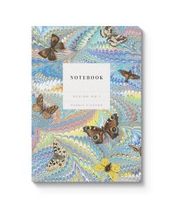 Marble Butterfly Blue A5 Premium Paperback Notebook