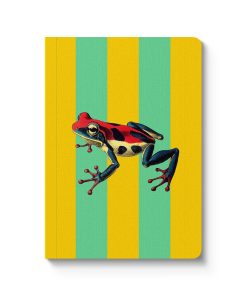 Striped Frog A6 Premium Paperback Notebook