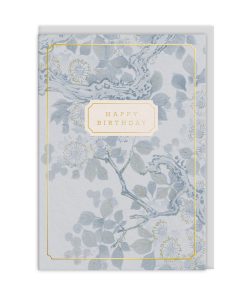 Eastern Elegance Blossom Tree Greeting Card