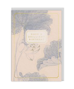 Eastern Elegance Water Lillies Greeting Card