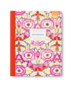 Neon Floral Symmetrical Primrose Exercise Book